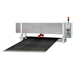 Profile thickness measurement of roller head installation 塑膠薄膜專用線上量測設備